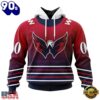 NHL Washington Capitals Special Retro Gradient Design Hoodie, T Shirt, Trending NHL 3D Tee