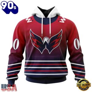 NHL Washington Capitals Special Retro Gradient Design Hoodie, T Shirt, Trending NHL 3D Tee Nhl Washington Capitals Special Retro Gradient Design Hoodie T Shirt 1