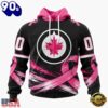 NHL Winnipeg Jets 2026 Hockey Pink Fights Breast Cancer Design Hoodie, TShirt, Sweatshirt, Trending NHL 3D Tee