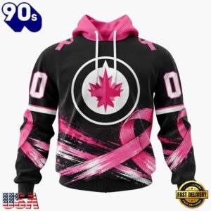 NHL Winnipeg Jets 2026 Hockey Pink Fights Breast Cancer Design Hoodie, TShirt, Sweatshirt, Trending NHL 3D Tee Nhl Winnipeg Jets 2026 Hockey Pink Fights Breast Cancer Design Hoodie Tshirt Sweatshirt 1