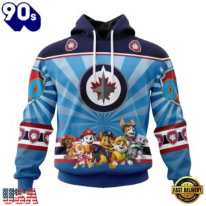 NHL Winnipeg Jets Special Paw Patrol Kits Hoodie, T Shirt , Trending NHL 3D Tee Nhl Winnipeg Jets Special Paw Patrol Kits Hoodie T Shirt 1