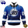 NHL Winnipeg Jets Special Retro Gradient Design Hoodie, T Shirt, Trending NHL 3D Tee