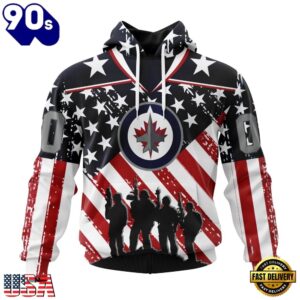 NHL Winnipeg Jets Specialized Kits For Honor USS Military Hoodie, T Shirt , Trending NHL 3D Tee Nhl Winnipeg Jets Specialized Kits For Honor Uss Military Hoodie T Shirt 1