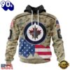 NHL Winnipeg Jets Specialized Kits For United State With Camo Color Hoodie, T Shirt , Trending NHL 3D Tee