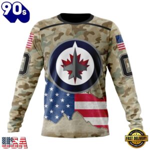 NHL Winnipeg Jets Specialized Kits For United State With Camo Color Hoodie, T Shirt , Trending NHL 3D Tee Nhl Winnipeg Jets Specialized Kits For United State With Camo Color Hoodie T Shirt 3