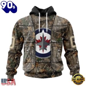 NHL Winnipeg Jets Specialized Unisex Vest Kits With Realtree Camo Hoodie, T Shirt, Trending NHL 3D Tee Nhl Winnipeg Jets Specialized Unisex Vest Kits With Realtree Camo Hoodie T Shirt 1
