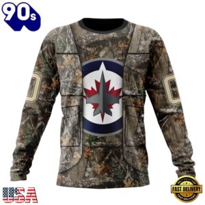 NHL Winnipeg Jets Specialized Unisex Vest Kits With Realtree Camo Hoodie, T Shirt, Trending NHL 3D Tee Nhl Winnipeg Jets Specialized Unisex Vest Kits With Realtree Camo Hoodie T Shirt 3