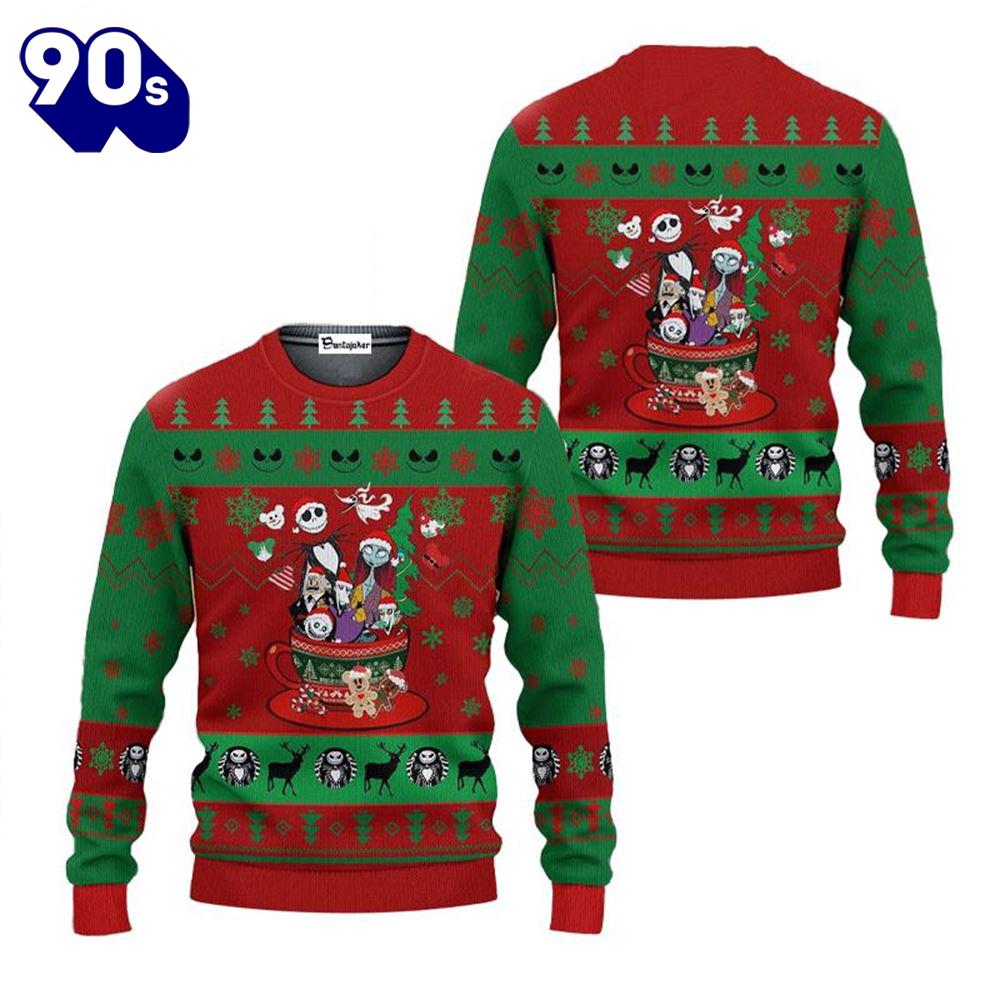 Merry Christmas Nightmare Before Christmas Funny Ugly Sweater Merry Christmas Nightmare Before Christmas Funny Ugly Sweater