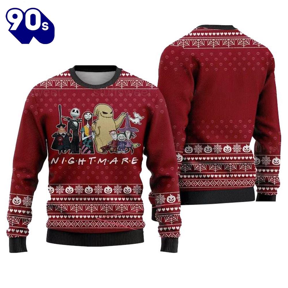 Merry Christmas Nightmare Christmas Ugly Sweater Merry Christmas Nightmare Christmas Ugly Sweater