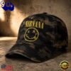 Nirvana Nevermind Smiley Vintage Camo Grunge Rock Classic Cap, Music Fan Baseball Cap