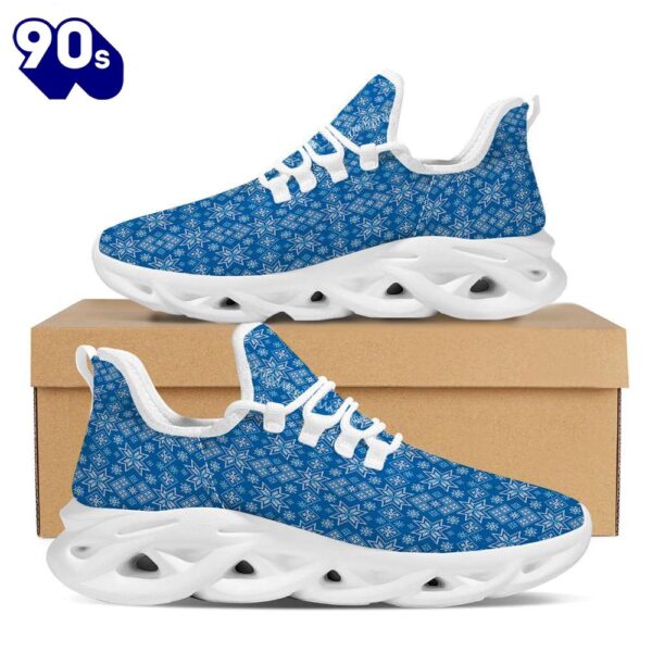 Nordic Knitted Christmas Print Pattern White Max Soul Shoes