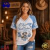 North Carolina Tar Heels NCAA Bow and Floral Team Spirit V Neck T Shirt, Trending NCAA V Neck