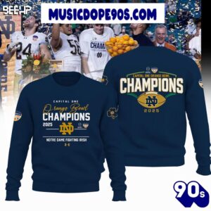 Notre Dame Fighting Irish 2025 Orange Bowl Winner Premium Edition Hoodie
