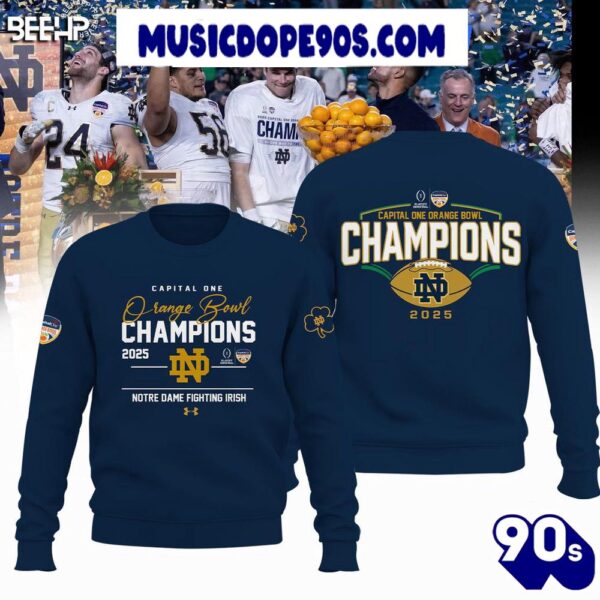 Notre Dame Fighting Irish 2025 Orange Bowl Winner Premium Edition Hoodie