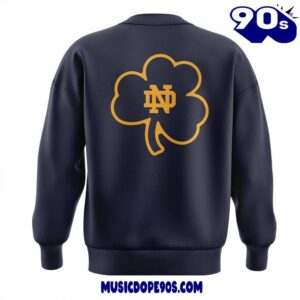 Notre Dame Fighting Irish Coach Marcus Freeman Clover Sweatshirt 2 Notre Dame Fighting Irish Coach Marcus Freeman Clover Sweatshirt