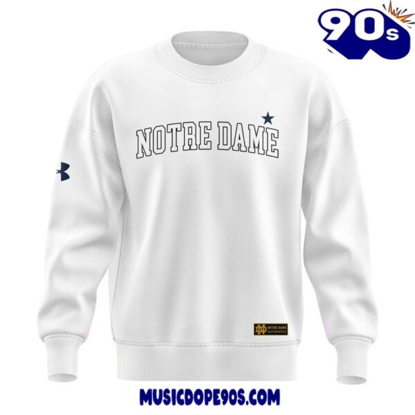 Notre Dame Fighting Irish X Marcus Freeman Limited Edition White Sweatshirt