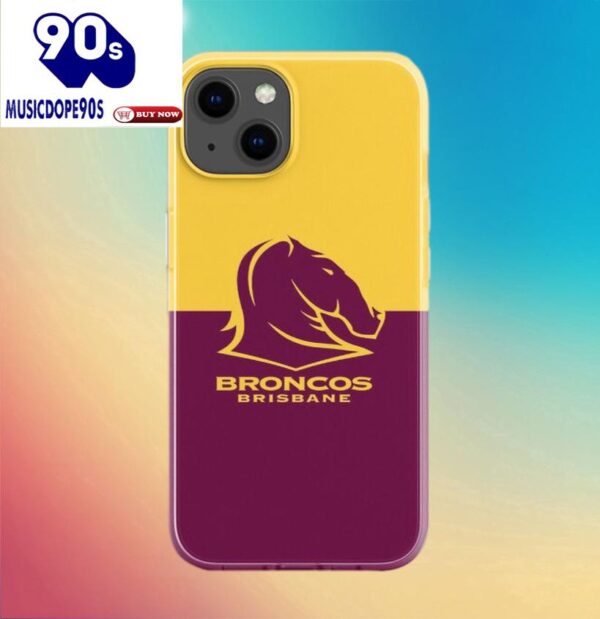 NRL Brisbane Broncos Gold Maroon Phone Case