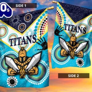 NRL Gold Coast Titans Gladiator Unique Indigenous House Flag