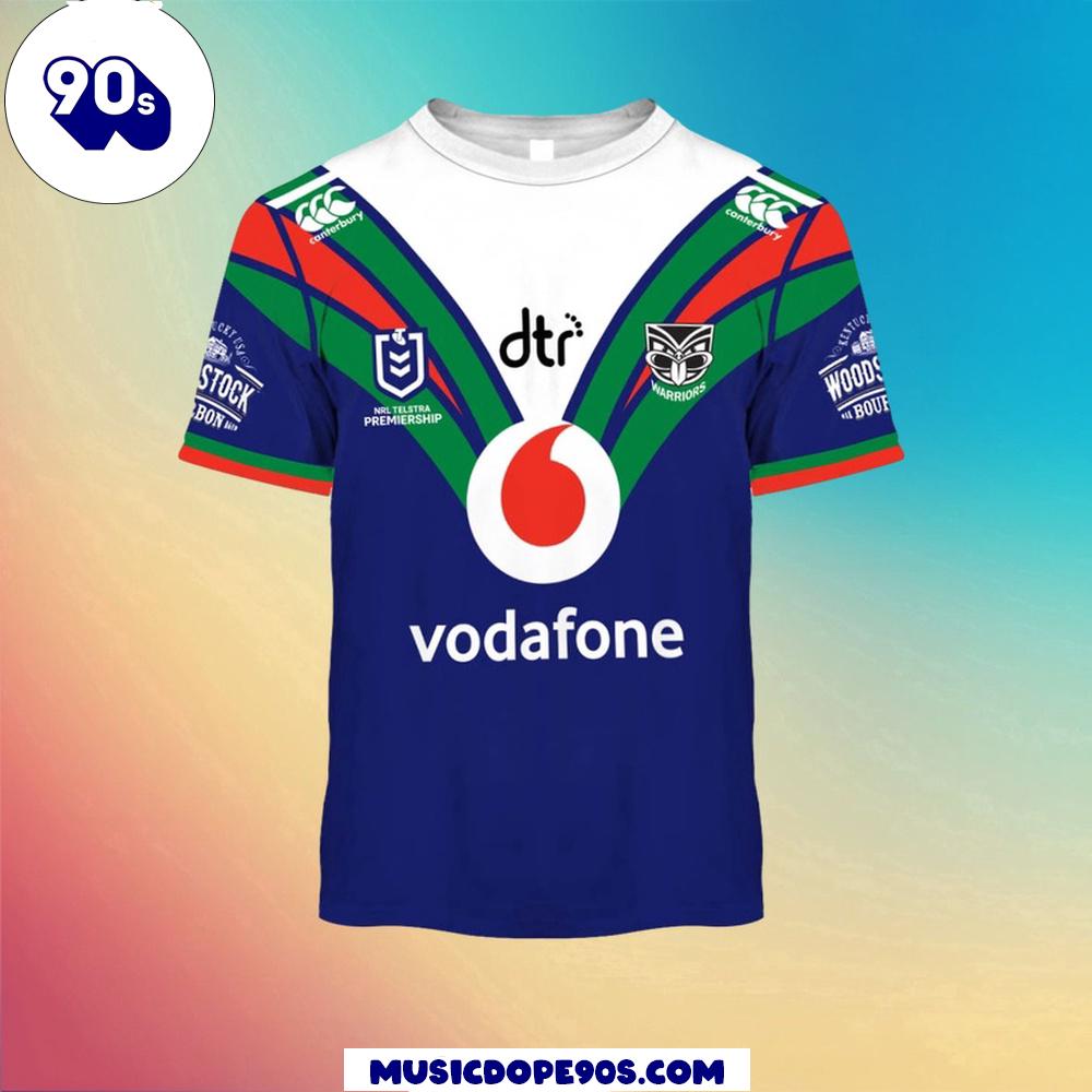 NRL New Zealand Warriors Custom Name Number Home Jersey Kids T-shirt NRL New Zealand Warriors Custom Name Number Home Jersey Kids T-shirt