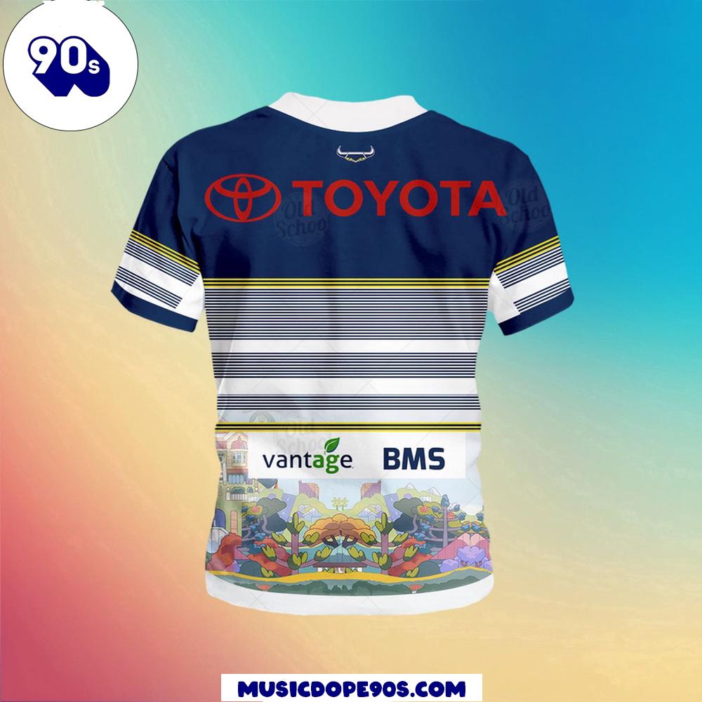 NRL North Queensland Cowboys Bluey Jersey Kids T-shirt NRL North Queensland Cowboys Bluey Jersey Kids T-shirt