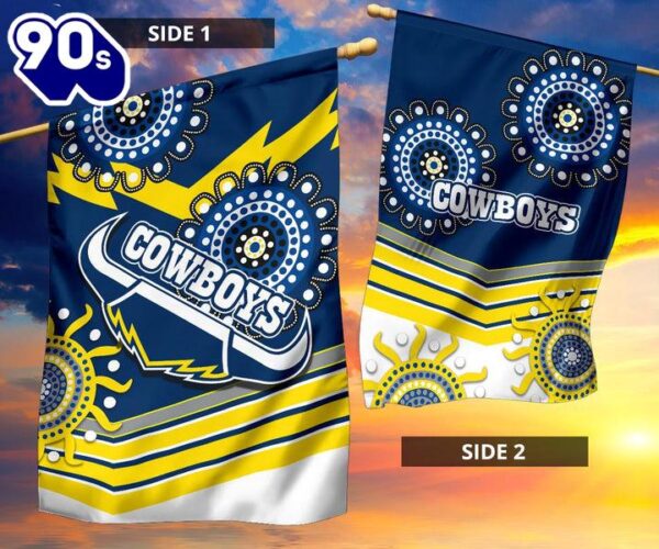 NRL North Queensland Cowboys Proud Indigenous House Flag