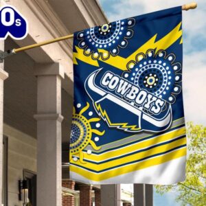 NRL North Queensland Cowboys Proud Indigenous House Flag