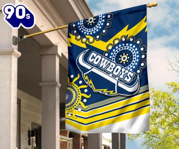 NRL North Queensland Cowboys Proud Indigenous House Flag