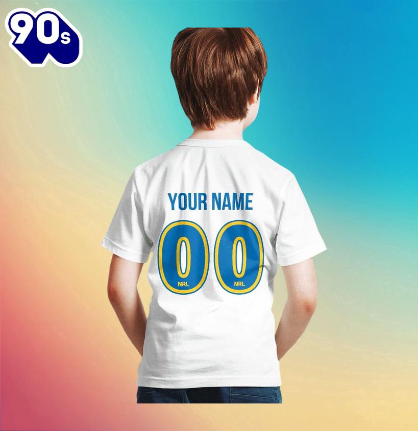 NRL Parramatta Eels Custom Name Number Diehard Fan Kids T-shirt NRL Parramatta Eels Custom Name Number Diehard Fan Kids T-shirt