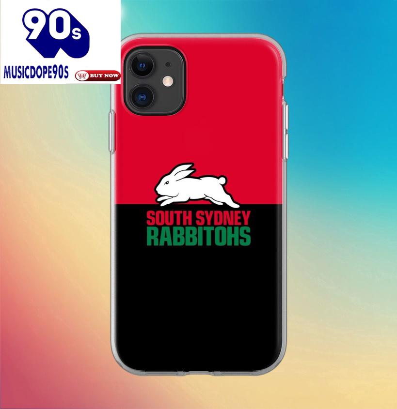 NRL South Sydney Rabbitohs Black Red Design Phone Case NRL South Sydney Rabbitohs Black Red Design Phone Case