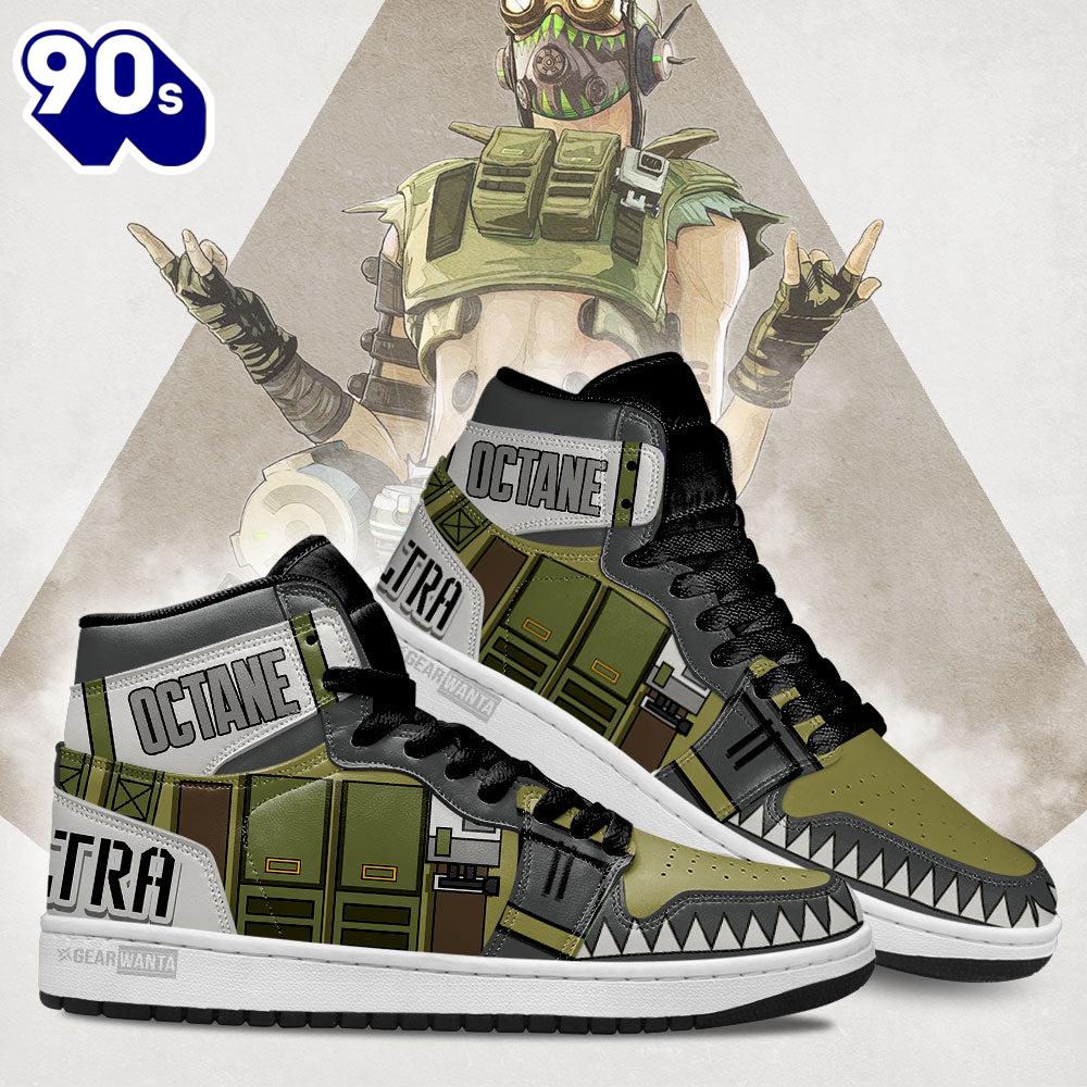 Octane Apex Legends Sneakers Custom Uniform Shoes Octane Apex Legends Sneakers Custom Uniform Shoes