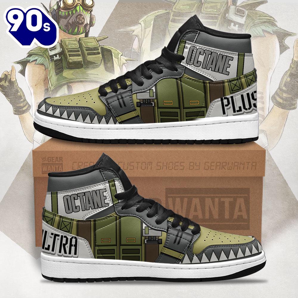 Octane Apex Legends Sneakers Custom Uniform Shoes Octane Apex Legends Sneakers Custom Uniform Shoes