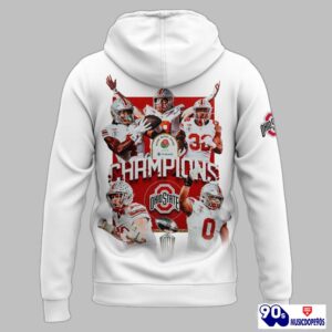 Ohio State CFP Quarterfinal At The 2025 Rose Bowl Game Champions Hoodie 2 Ohio State CFP Quarterfinal At The 2025 Rose Bowl Game Champions Hoodie