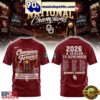 Oklahoma Sooners NCAA Baseball National Champions All Over Print T-Shirt
