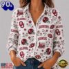 Oklahoma Sooners NCAA College Spirit Blossoms Women Casual Shirt, NCAA Women Fan Shirt