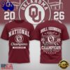 Oklahoma Sooners NCAA Road to Glory 2026 Football Champions 3D Shirt , Trending NCAA 3D Tee