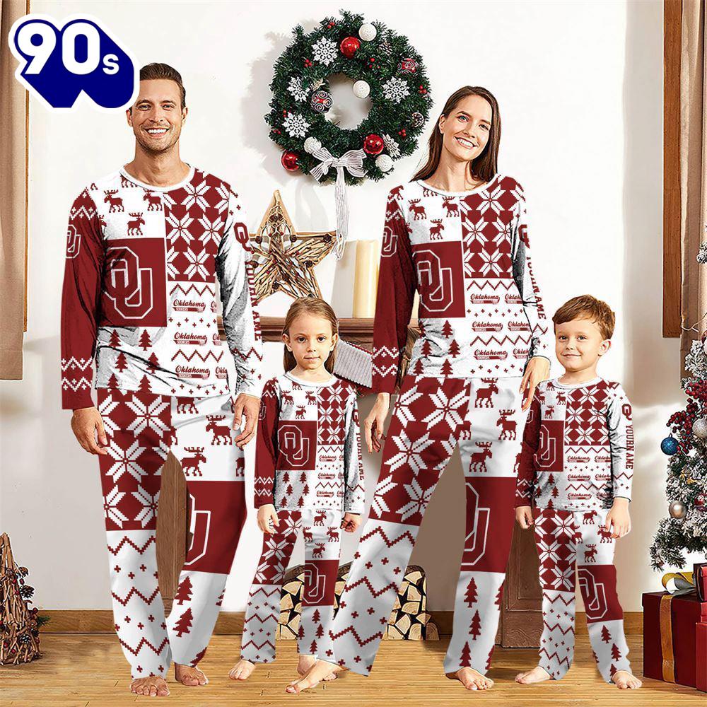 NCAA Family Pajama Sets Oklahoma Sooners Pajamas Personalized NCAA Family Pajama Sets Oklahoma Sooners Pajamas Personalized