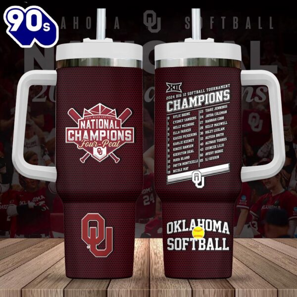 Oklahoma Sooners Women’s Softball 40oz Stanley Tumbler