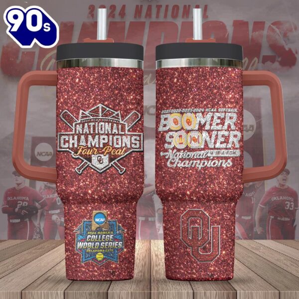 Oklahoma Sooners Women’s Softball 40oz Stanley Tumbler Summer For Fans