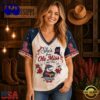 Ole Miss Rebels NCAA Bow and Floral Team Spirit V Neck T Shirt, Trending NCAA V Neck