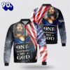 One Nation Under God Jesus Eagle Flag Us Bomber Jacket – Christian Bomber Shirts for Men and Women Gift Christian
