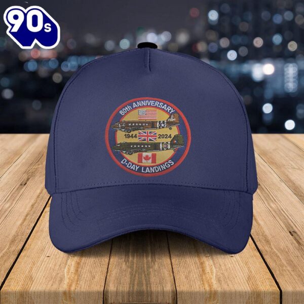 Operation Overlord 80th Anniversary D-Day Landings Baseball Cap  Gift For Veteran Day