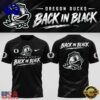 Oregon Ducks Back in Black 2026 T Shirt, Viral 3D Music Tee