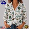 Oregon Ducks NCAA College Spirit Blossoms Women Casual Shirt, NCAA Women Fan Shirt