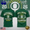 Oregon Ducks NCAA Road to Glory 2026 Football Champions 3D Shirt , Trending NCAA 3D Tee
