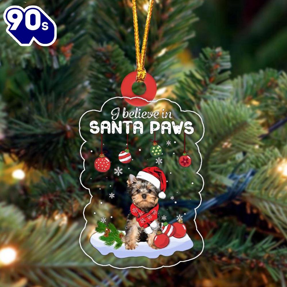 Orkshire Terrier Christmas Ornament, Gift For Christmas Orkshire Terrier Christmas Ornament, Gift For Christmas