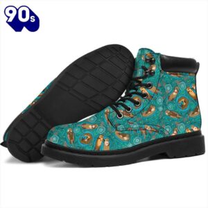 Otter Leather Boots Animal Custom Shoes Funny For Otter Lover
