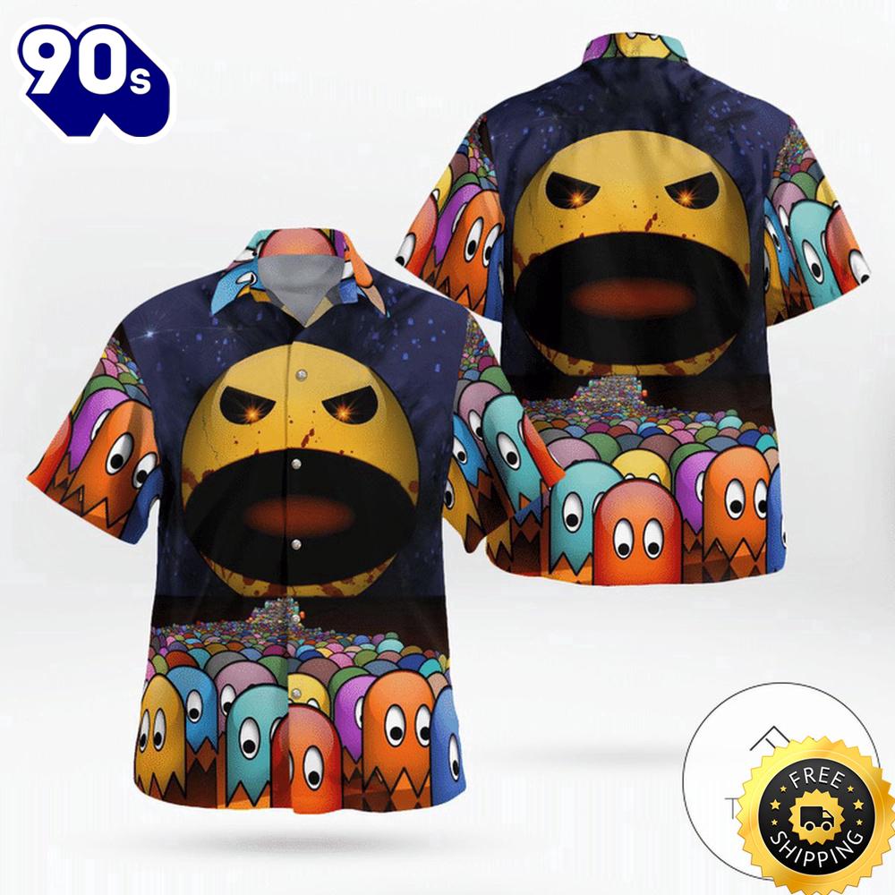 Pac-Man Game Anniversary Hawaiian Shirt Pac-Man Game Anniversary Hawaiian Shirt