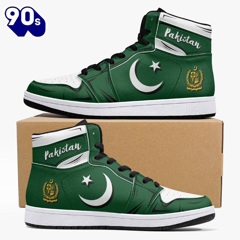 Pakistan Flag JD1 Sneakers Custom Country Pakistan Flag JD1 Sneakers Custom Country