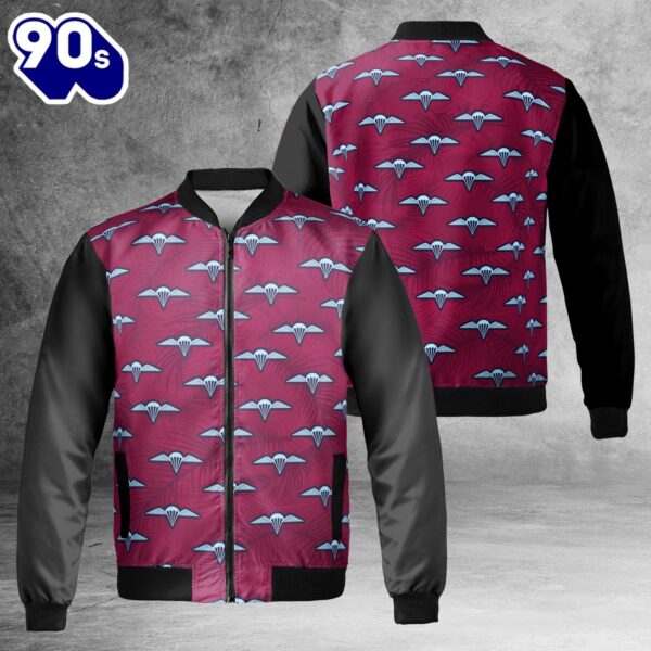 Parachute Wings 3 RAR 3rd Battalion Royal Australian Regiment AOP Fleece Bomber Jacket