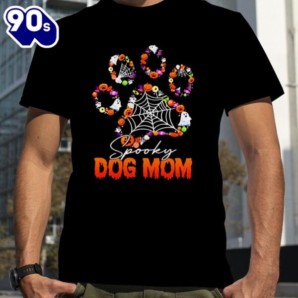 Paw Spooky Dog Mom Halloween 2024 T-shirts For Man And Women